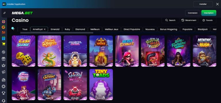 Megabet Casino jeux amethyst