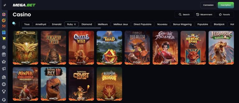 Megabet Casino jeux Ruby
